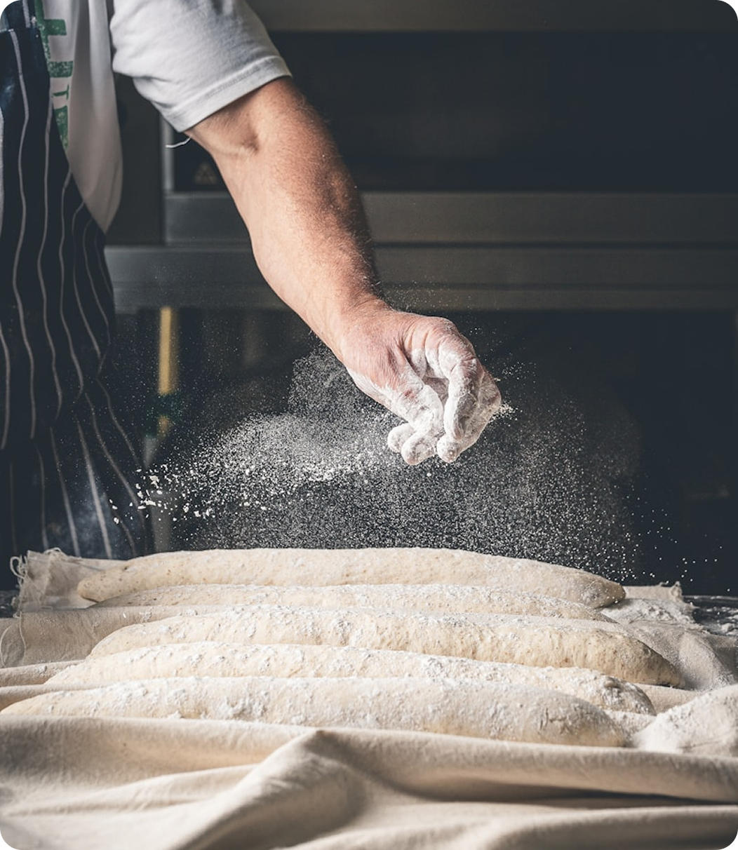 Baker at work