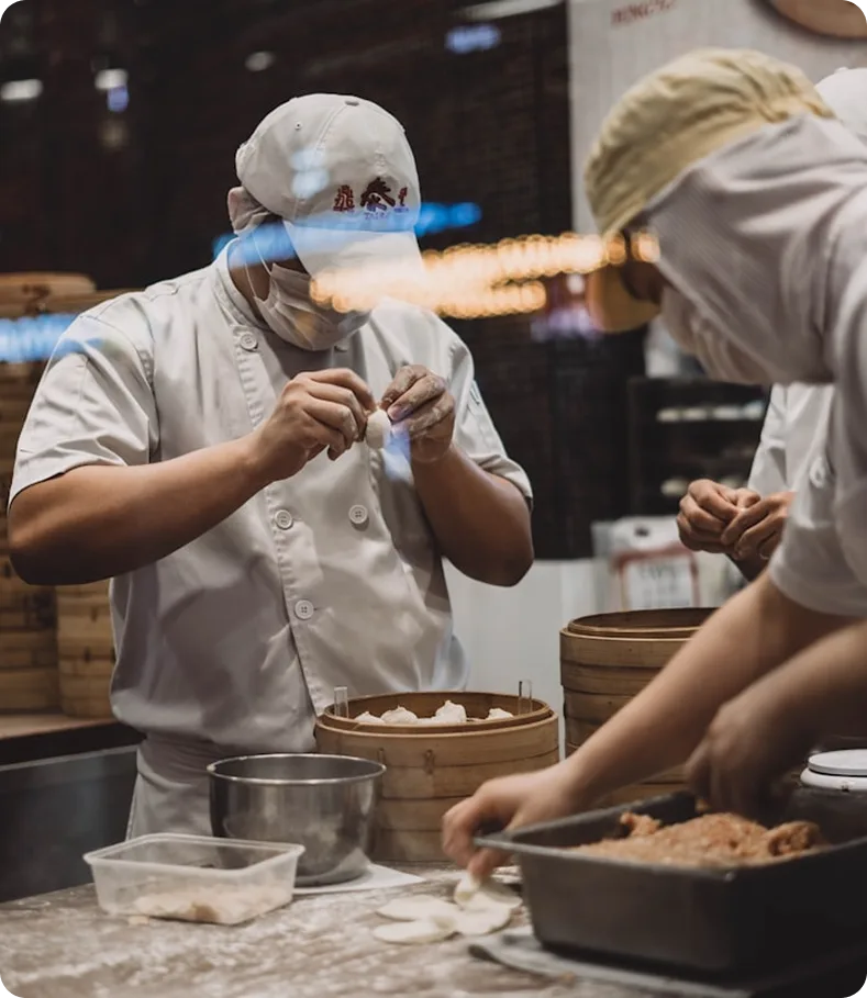 Baker at work